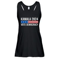 Kamala 2024 Vote Democracy Ladies Essential Flowy Tank