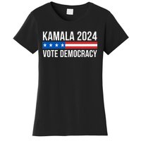 Kamala 2024 Vote Democracy Women's T-Shirt