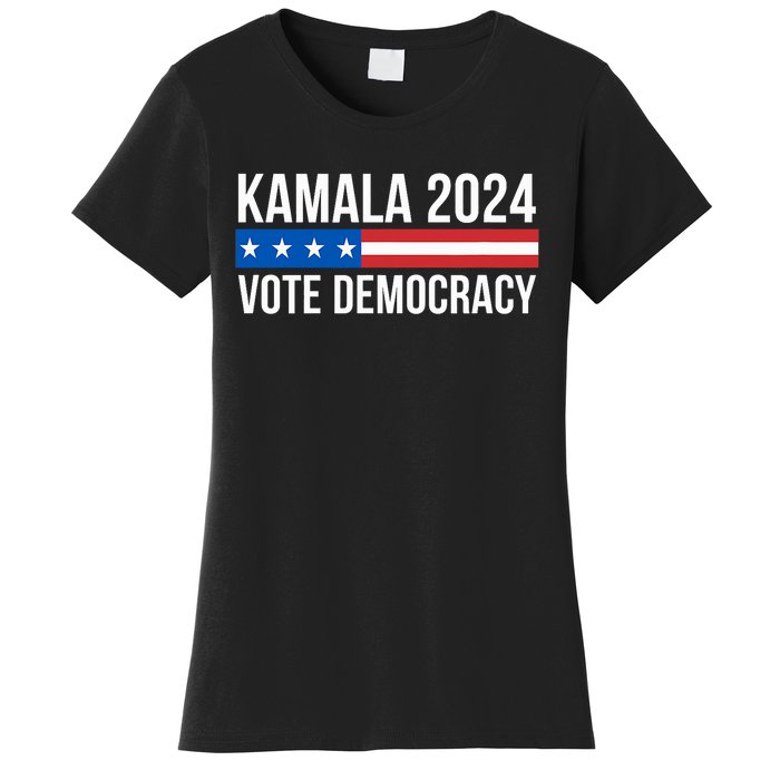 Kamala 2024 Vote Democracy Women's T-Shirt