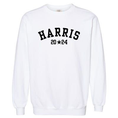 Kamala 2024 Vintage Curved Baseball Font Kamala Harris 2024 Garment-Dyed Sweatshirt