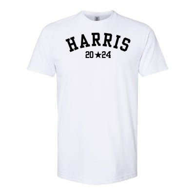 Kamala 2024 Vintage Curved Baseball Font Kamala Harris 2024 Softstyle CVC T-Shirt