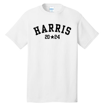 Kamala 2024 Vintage Curved Baseball Font Kamala Harris 2024 Tall T-Shirt