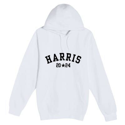 Kamala 2024 Vintage Curved Baseball Font Kamala Harris 2024 Premium Pullover Hoodie