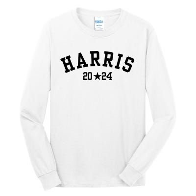 Kamala 2024 Vintage Curved Baseball Font Kamala Harris 2024 Tall Long Sleeve T-Shirt