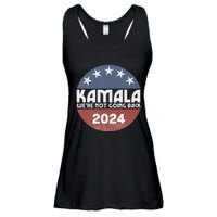 Kamala 2024 WeRe Not Going Back Slogan Vintage Distressed Ladies Essential Flowy Tank