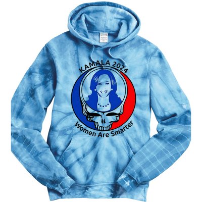 Kamala 2024 Women Are Smarter Parody – Feminine Power Tie Dye Hoodie