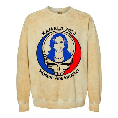 Kamala 2024 Women Are Smarter Parody – Feminine Power Colorblast Crewneck Sweatshirt