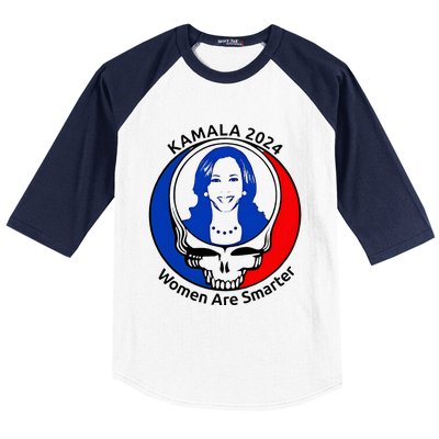 Kamala 2024 Women Are Smarter Parody – Feminine Power Baseball Sleeve Shirt