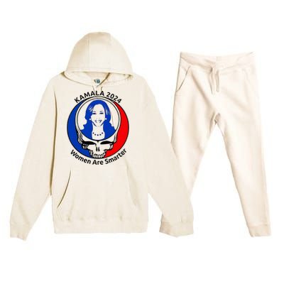 Kamala 2024 Women Are Smarter Parody – Feminine Power Premium Hooded Sweatsuit Set