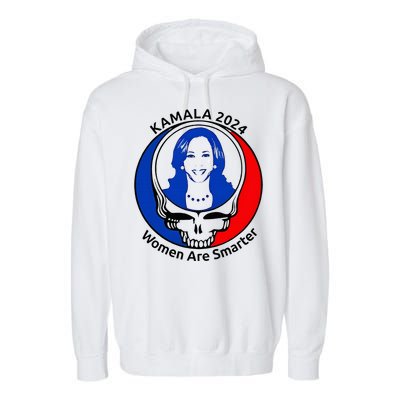 Kamala 2024 Women Are Smarter Parody – Feminine Power Garment-Dyed Fleece Hoodie