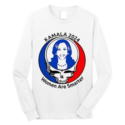 Kamala 2024 Women Are Smarter Parody – Feminine Power Long Sleeve Shirt