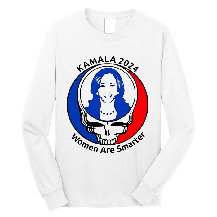 Kamala 2024 Women Are Smarter Parody – Feminine Power Long Sleeve Shirt