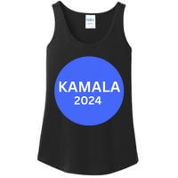 Kamala 2024 With Large Dot In Blue Ladies Essential Tank