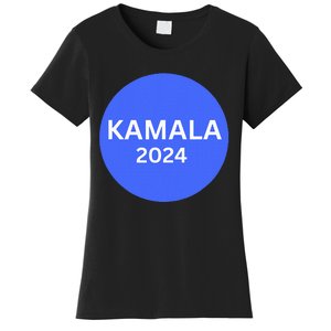 Kamala 2024 With Large Dot In Blue Women's T-Shirt