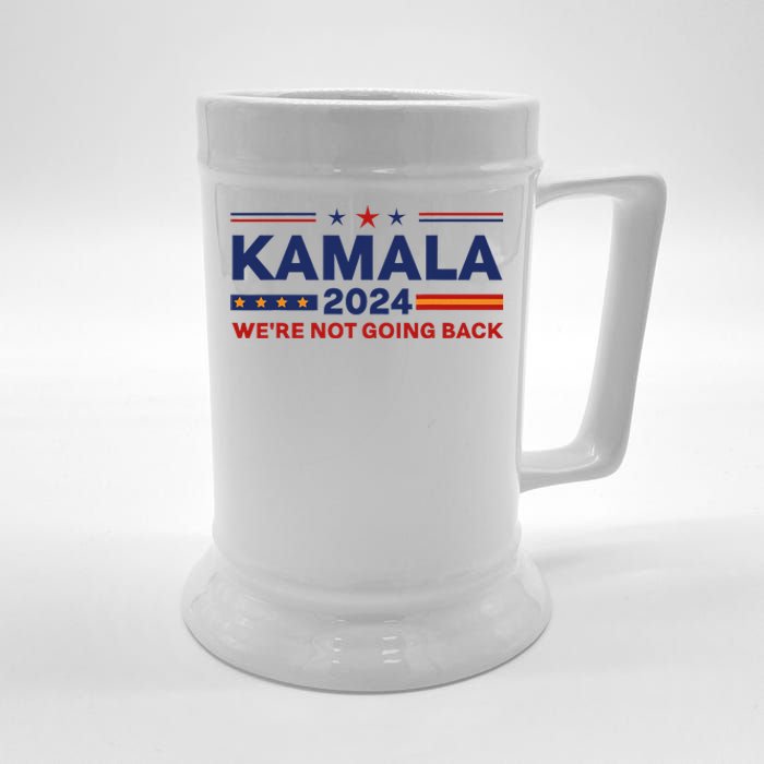 Kamala 2024 WeRe Not Going Back Slogan Vintage Distressed Beer Stein