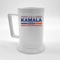 Kamala 2024 WeRe Not Going Back Slogan Vintage Distressed Beer Stein