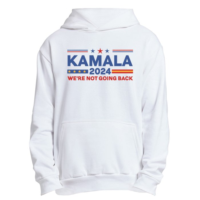 Kamala 2024 WeRe Not Going Back Slogan Vintage Distressed Urban Pullover Hoodie