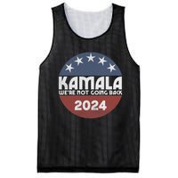 Kamala 2024 WeRe Not Going Back Slogan Vintage Distressed Mesh Reversible Basketball Jersey Tank