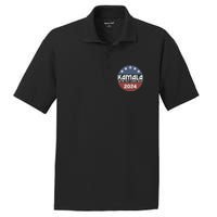 Kamala 2024 WeRe Not Going Back Slogan Vintage Distressed PosiCharge RacerMesh Polo