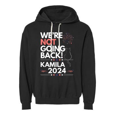 Kamila 2024 Were Not Going Back Cat Garment-Dyed Fleece Hoodie