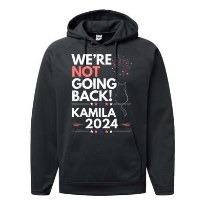 Kamila 2024 Were Not Going Back Cat Performance Fleece Hoodie