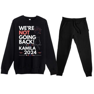 Kamila 2024 Were Not Going Back Cat Premium Crewneck Sweatsuit Set