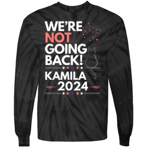 Kamila 2024 Were Not Going Back Cat Tie-Dye Long Sleeve Shirt