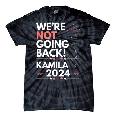 Kamila 2024 Were Not Going Back Cat Tie-Dye T-Shirt