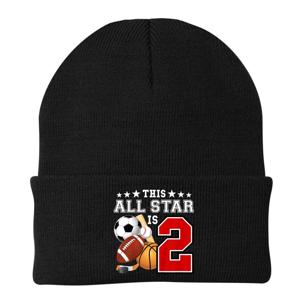 Kids 2 Year Old Sports Star Birthday Party All Sport 2nd Beanie
