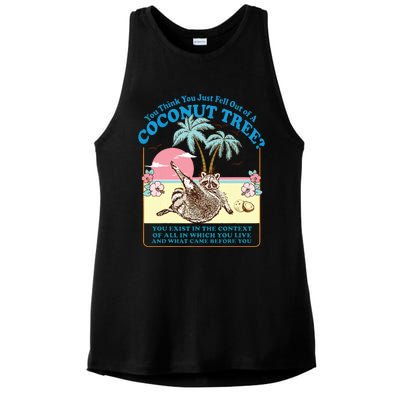 Kamala 2024 You Think You Just Fell Out Of A Coconut Tree Ladies PosiCharge Tri-Blend Wicking Tank