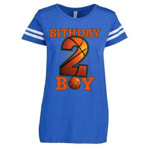 K.i.d.s 2 Years Old Basketball Boy 2nd Birthday Party Enza Ladies Jersey Football T-Shirt