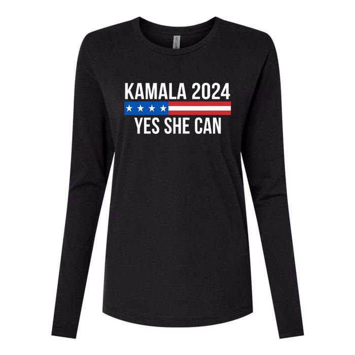 Kamala 2024 Yes She Can Kamala 2024 Yes She Can Womens Cotton Relaxed Long Sleeve T-Shirt