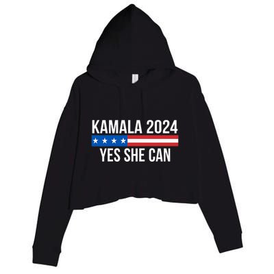 Kamala 2024 Yes She Can Kamala 2024 Yes She Can Crop Fleece Hoodie