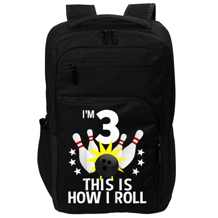 Kids 3 Year Old Bowling Birthday Party How I Roll 3rd Impact Tech Backpack