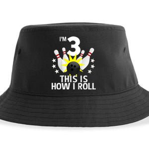 Kids 3 Year Old Bowling Birthday Party How I Roll 3rd Sustainable Bucket Hat