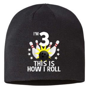 Kids 3 Year Old Bowling Birthday Party How I Roll 3rd Sustainable Beanie