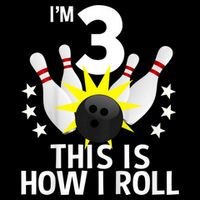 Kids 3 Year Old Bowling Birthday Party How I Roll 3rd 16 in Basic Backpack