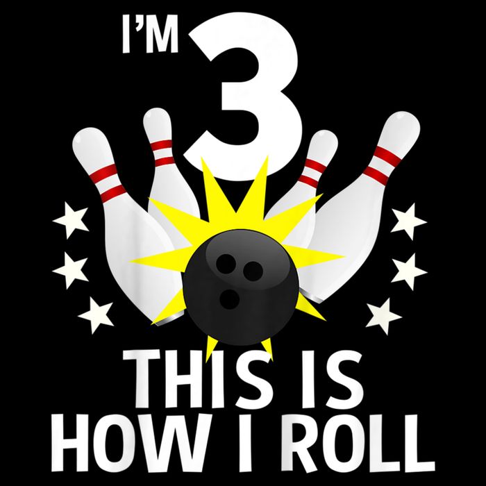 Kids 3 Year Old Bowling Birthday Party How I Roll 3rd 16 in Basic Backpack