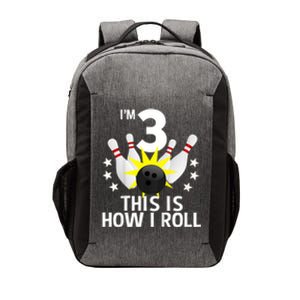 Kids 3 Year Old Bowling Birthday Party How I Roll 3rd Vector Backpack