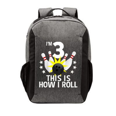 Kids 3 Year Old Bowling Birthday Party How I Roll 3rd Vector Backpack