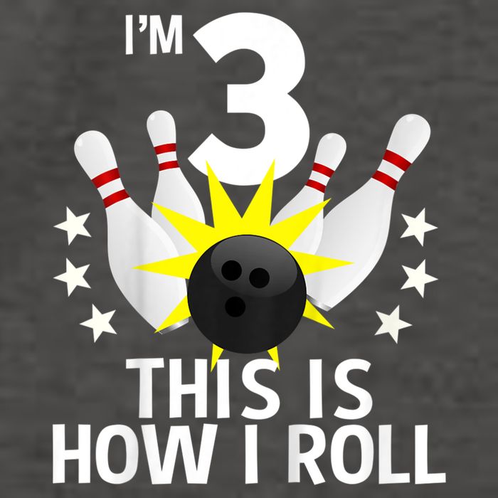 Kids 3 Year Old Bowling Birthday Party How I Roll 3rd Vector Backpack
