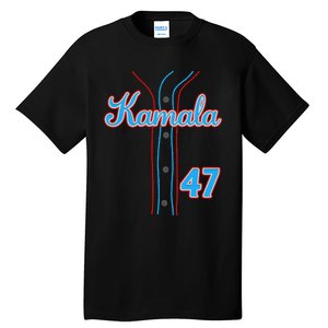 Kamala 47 Baseball Jersey Team Madam President Halloween Gift Tall T-Shirt