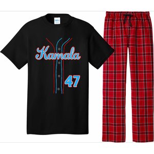 Kamala 47 Baseball Jersey Team Madam President Halloween Gift Pajama Set