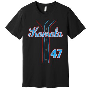 Kamala 47 Baseball Jersey Team Madam President Halloween Gift Premium T-Shirt