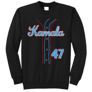 Kamala 47 Baseball Jersey Team Madam President Halloween Gift Tall Sweatshirt