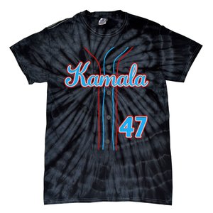 Kamala 47 Baseball Jersey Team Madam President Halloween Gift Tie-Dye T-Shirt