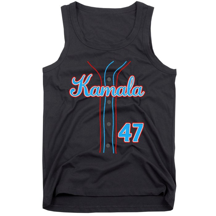 Kamala 47 Baseball Jersey Team Madam President Halloween Gift Tank Top