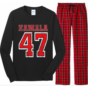 Kamala 47 Kamala Harris For President Of Usa Kamala 47 Long Sleeve Pajama Set