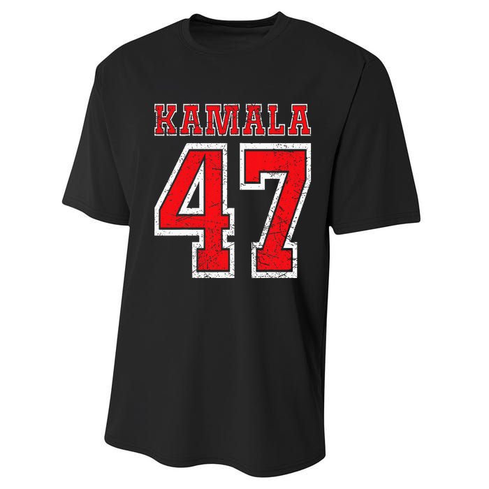 Kamala 47 Kamala Harris For President Of Usa Kamala 47 Performance Sprint T-Shirt