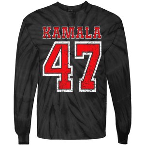 Kamala 47 Kamala Harris For President Of Usa Kamala 47 Tie-Dye Long Sleeve Shirt